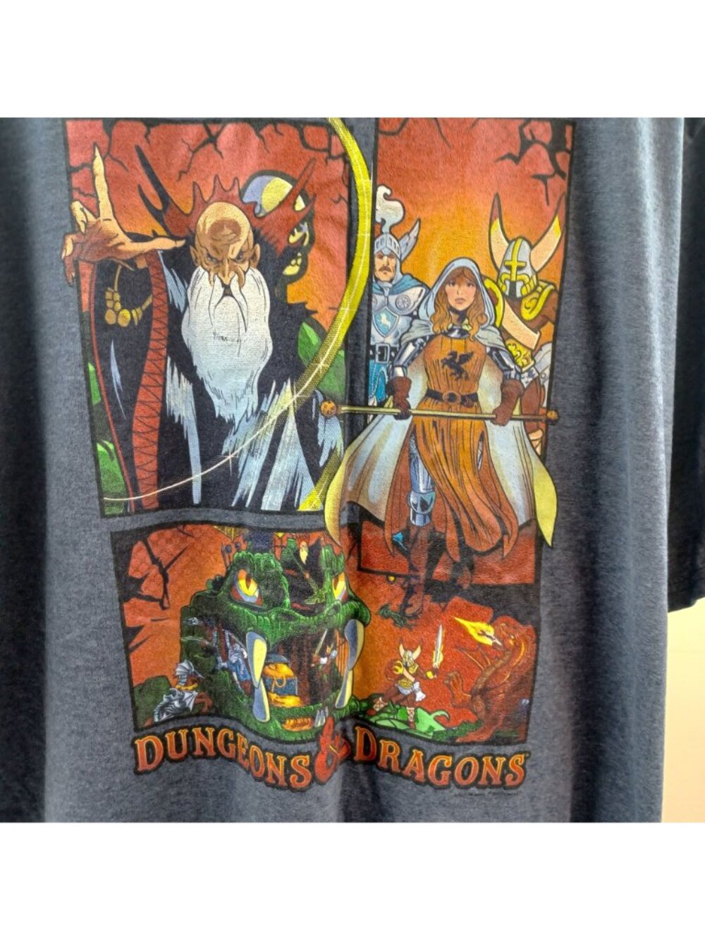 Dungeons & Dragons T Shirt Short Sleeve Gray Port & Company Size 3XL - Picture 2 of 5